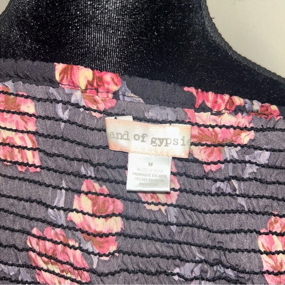 Band of gypsies floral pattern jumpsuit in black - Picture 7 of 7